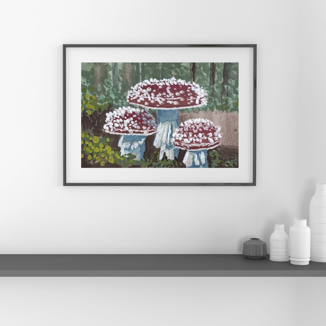 Mushroom Forest- Fine Art Print