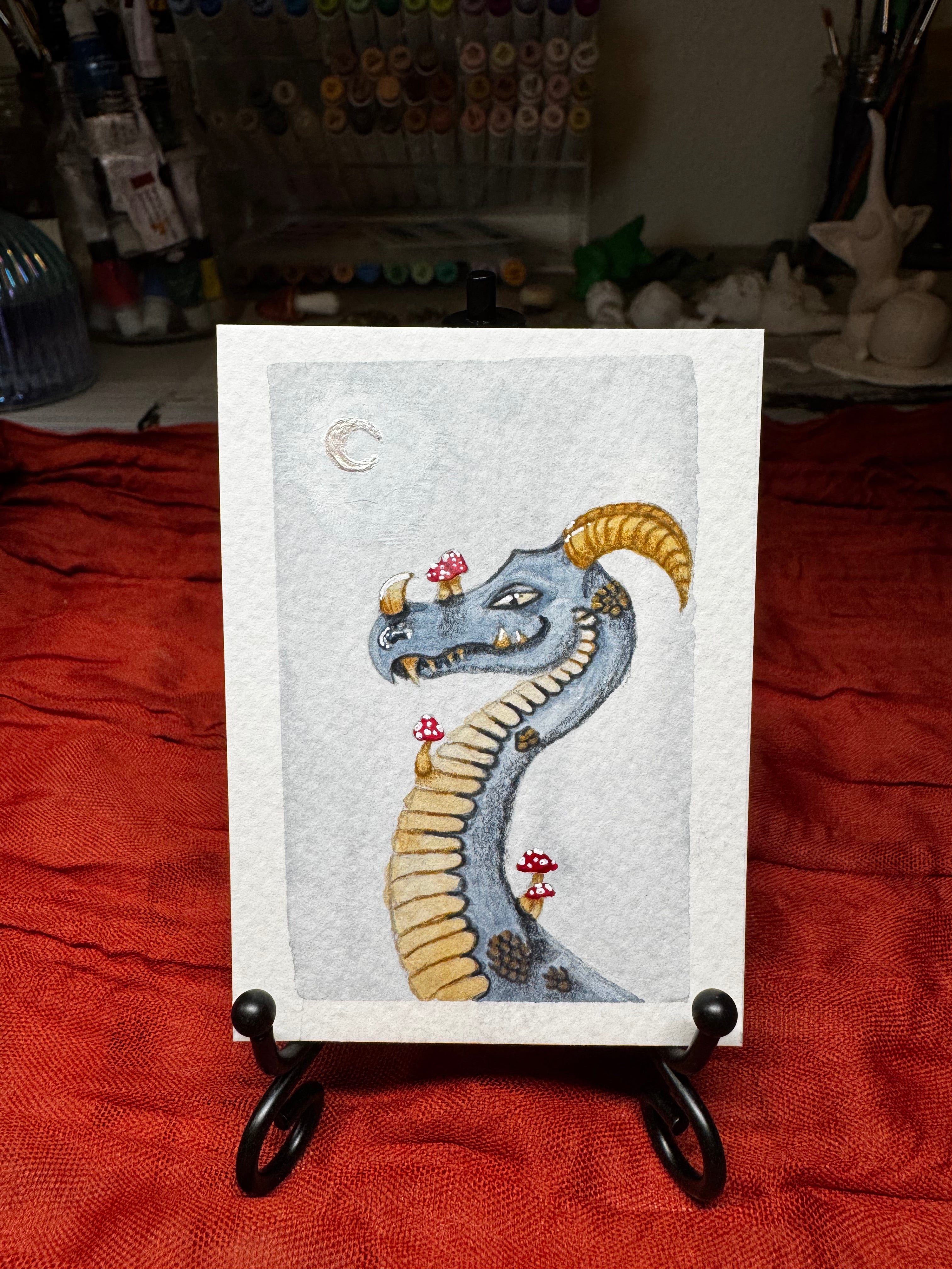 Whimsical Mushroom Dragon